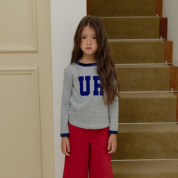 UR Velvet Tee Korean toddler t-shirt in brown made in Korea