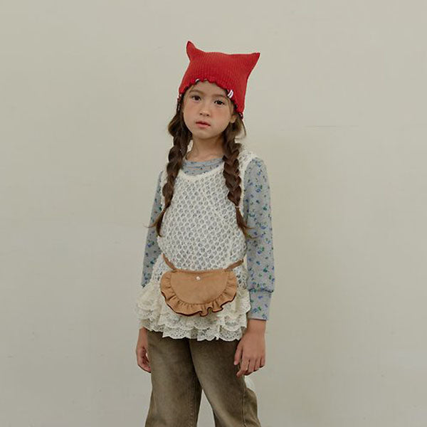 Bloom Lace Dress Korean toddler dress in cream made in Korea