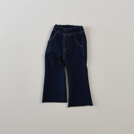 Bootcut Jeans Korean toddler pants in deep blue made in Korea