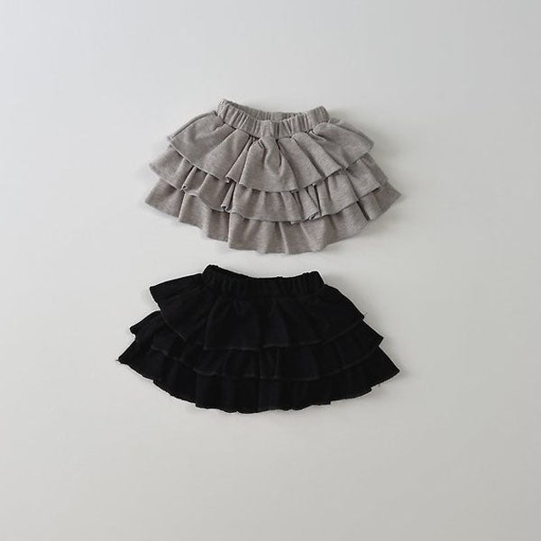 Eyelet Skirt Korean toddler skirt in melange made in Korea