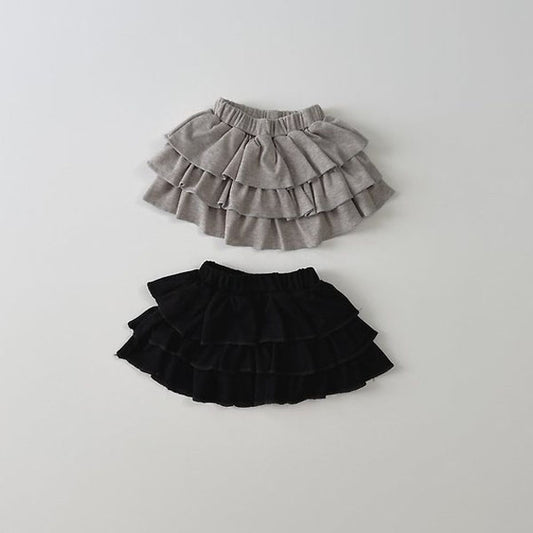 Eyelet Skirt Korean toddler skirt in melange made in Korea
