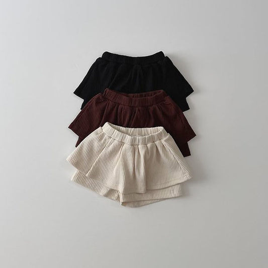 Autumn Skort Korean toddler skort in cream made in Korea