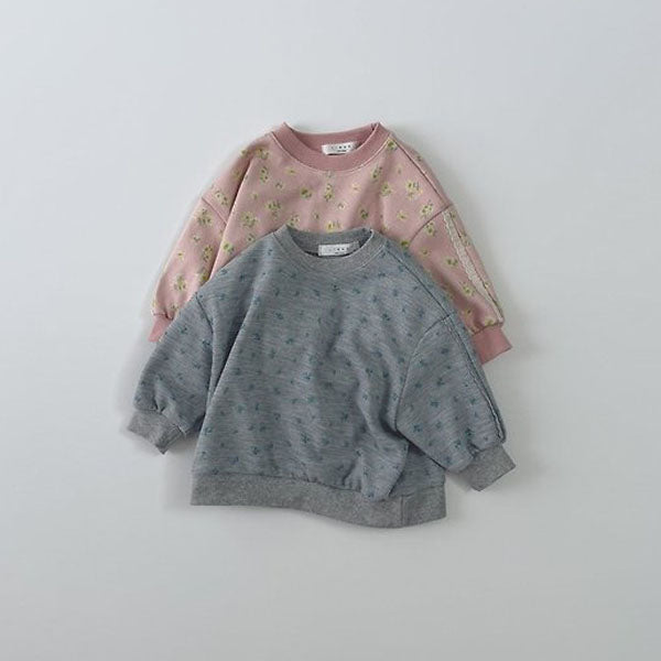Jenny Waffle Sweatshirt Korean toddler sweater in pink made in Korea