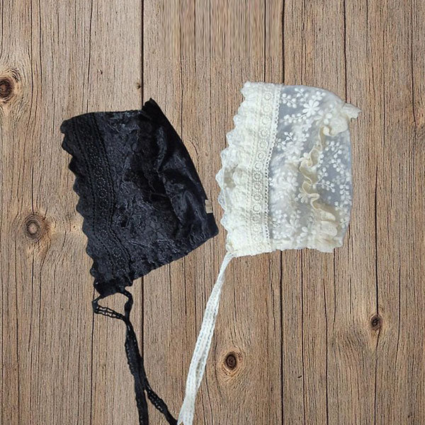Ruby Bonnet Korean infant accessory in natural made in Korea