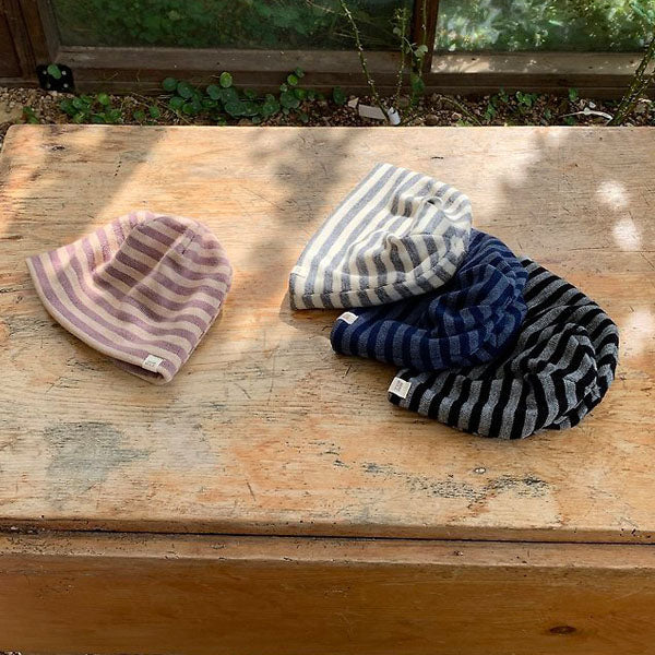 Topping Beanie Korean infant accessory in pink made in Korea
