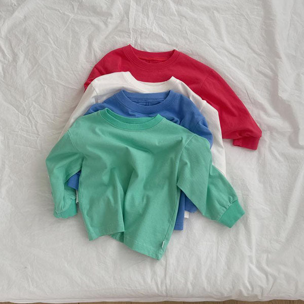 Rough Tee Korean toddler t-shirt in red made in Korea