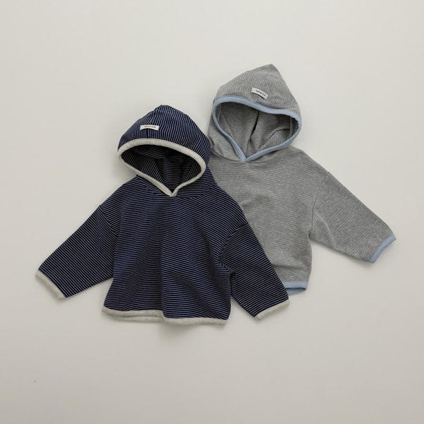 Mocha Hoodie Korean toddler sweater in navy made in Korea
