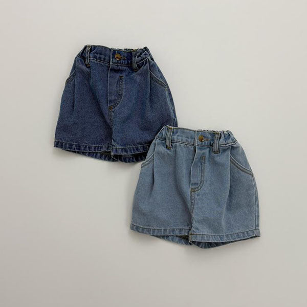 Wished Pants Korean toddler pants in light denim made in Korea