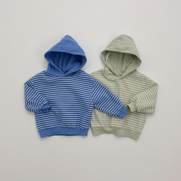Kai Hoodie Korean toddler sweater in olive made in Korea