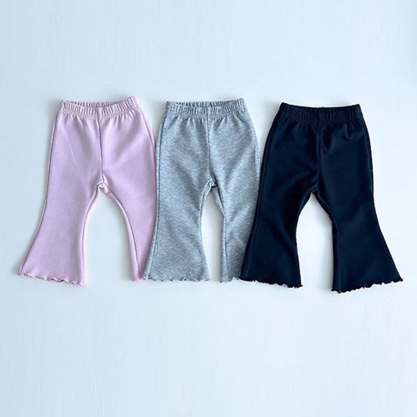 Basic Bootcut Pants Korean infant pants in black made in Korea