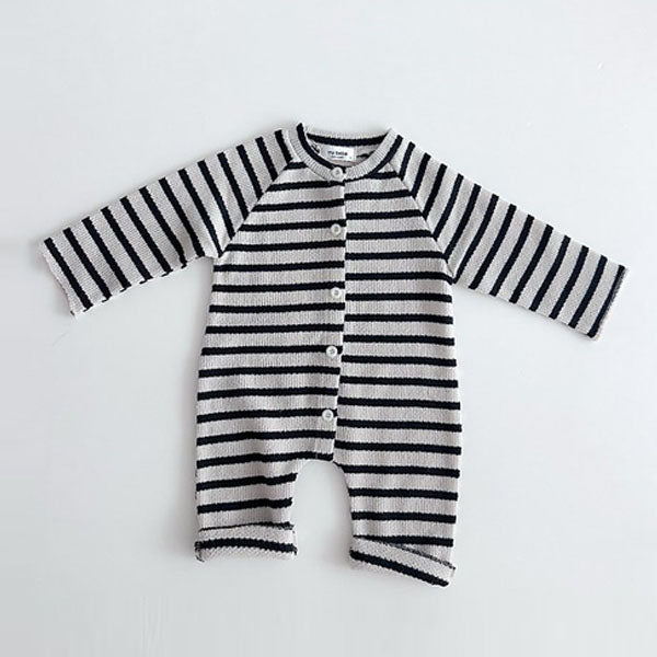 Autumn Placket Bodysuit Korean infant bodysuit in solid made in Korea