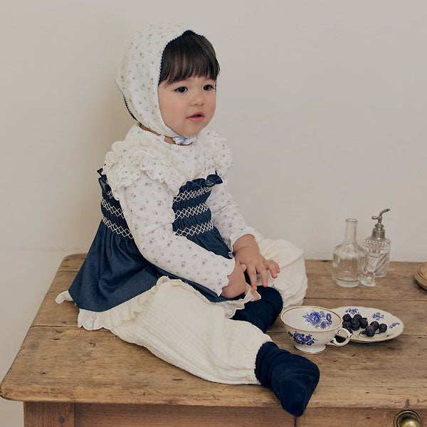 Every Scarf Korean infant accessory in cream made in Korea