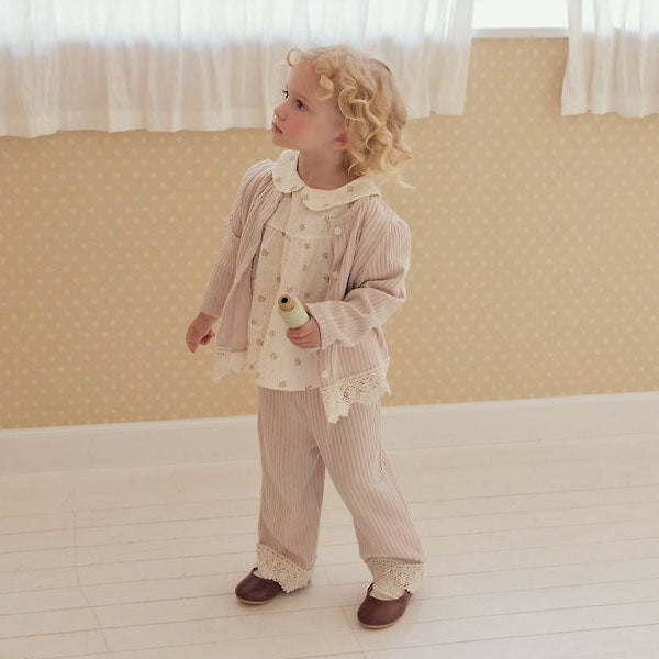 Lora Pants Korean infant pants in lavender made in Korea