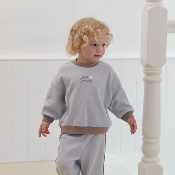 Maple Sweatshirt Korean infant sweater in cream made in Korea