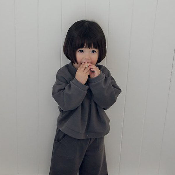 Natural Tee Korean infant t-shirt in light beige made in Korea