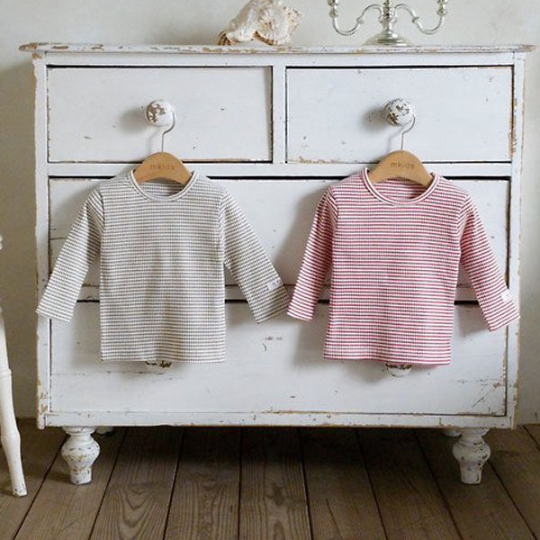 Cotton Tee Korean infant t-shirt in red made in Korea