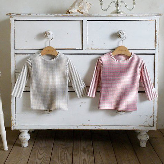 Cotton Tee Korean infant t-shirt in red made in Korea
