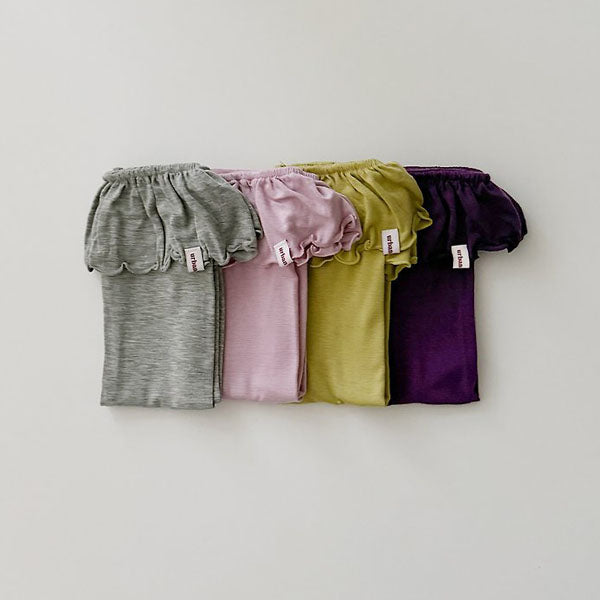 Ruffle Color Socks Korean toddler accessory in pink made in Korea
