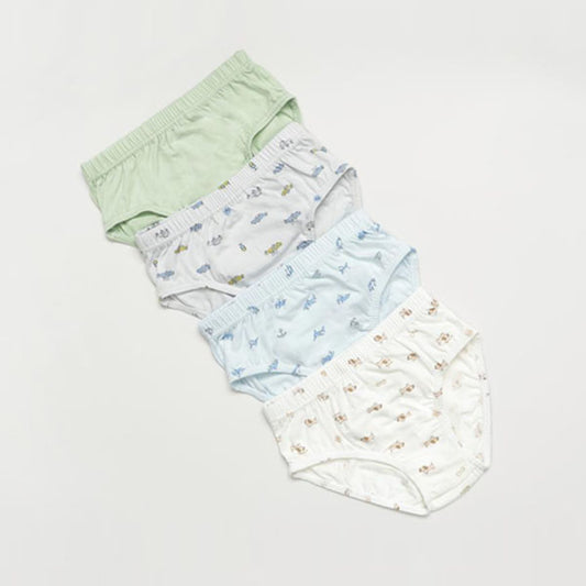 CM Ace Briefs Korean toddler underwear in solid color(4-piece set) made in Korea