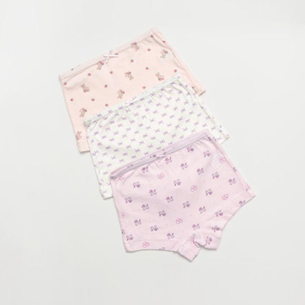 CM Cutie Boxer Briefs Korean toddler underwear in solid color(3-piece set) made in Korea