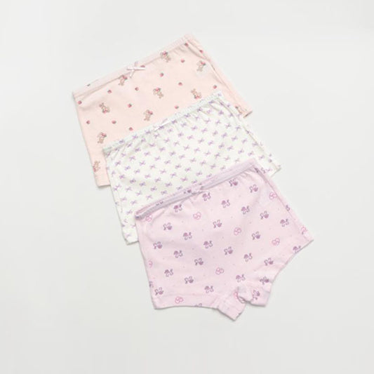 CM Cutie Boxer Briefs Korean toddler underwear in solid color(3-piece set) made in Korea