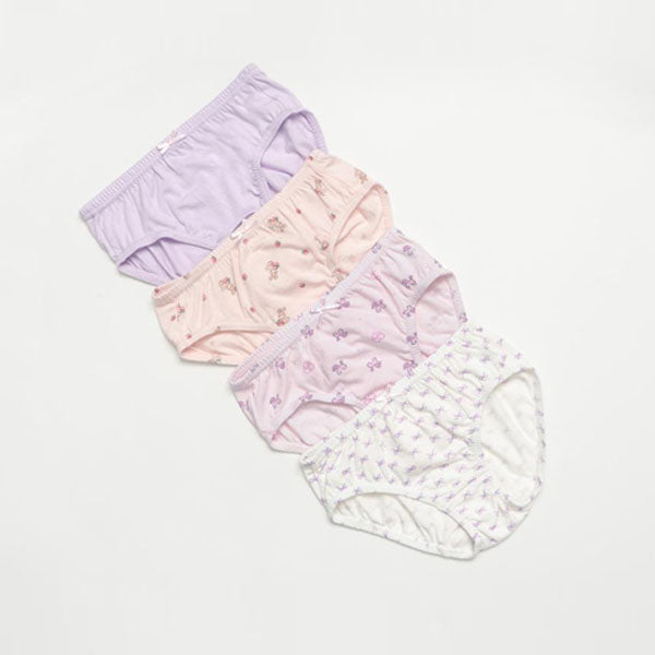 CM Cutie Briefs Korean toddler underwear in solid color(4-piece set) made in Korea