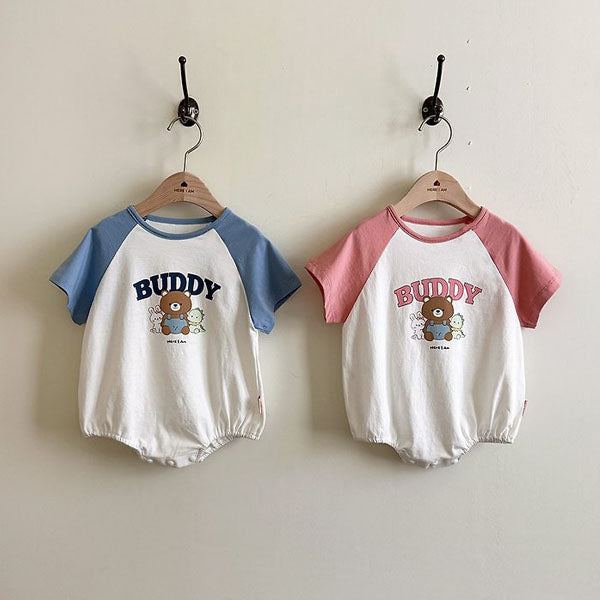 Buddy Bodysuit Korean infant bodysuit in blue made in Korea