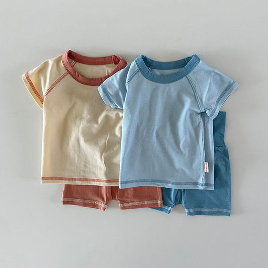 Stitch Loungewear Korean infant loungewear in blue made in Korea