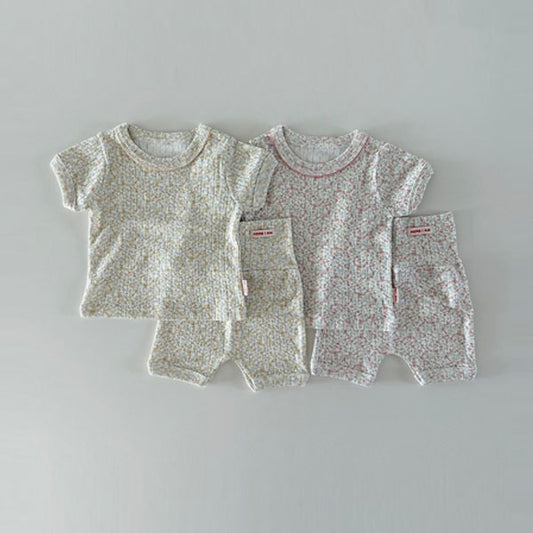 Elena Loungewear Korean infant loungewear in yellow made in Korea