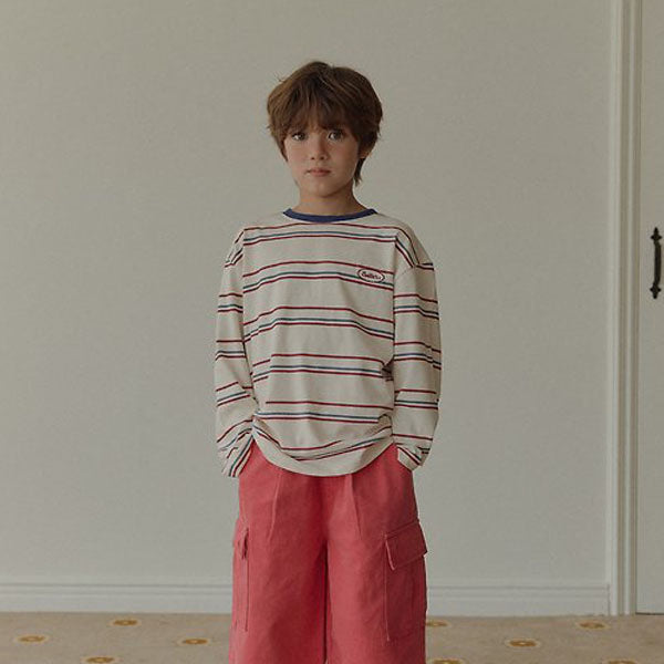 Butter Patch Tee Korean toddler t-shirt in cream made in Korea