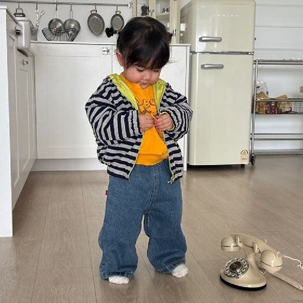 Basic Denim Pants Korean toddler pants in black denim made in Korea