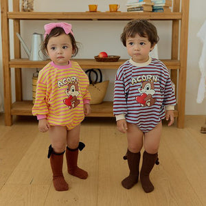 Bebe Squirrel Stripe Bodysuit