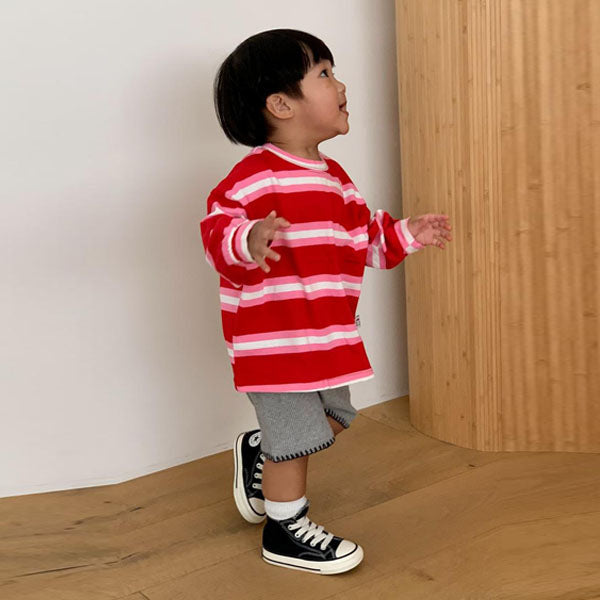 Waffle Mello Shorts Korean infant shorts in cream made in Korea