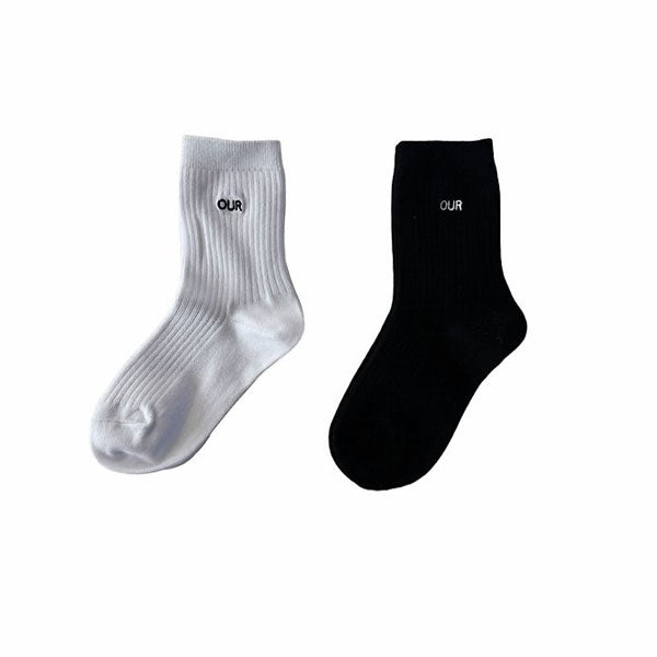 3-Pack Basic Socks Korean toddler accessory in white made in Korea