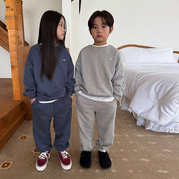 26FW All Day Set-Up Korean toddler set in burgundy made in Korea