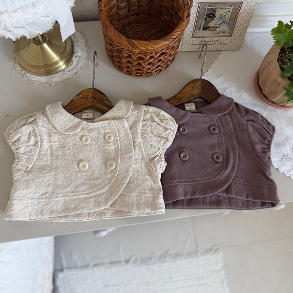 Mine Jacket Korean toddler jacket in cream made in Korea